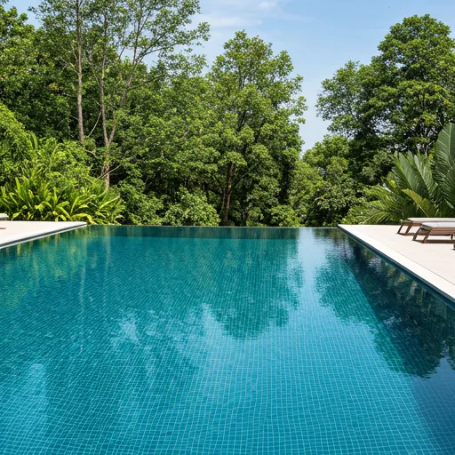 Sarasota pool with serviced variable-speed pump and chlorinator running quietly behind the deck
